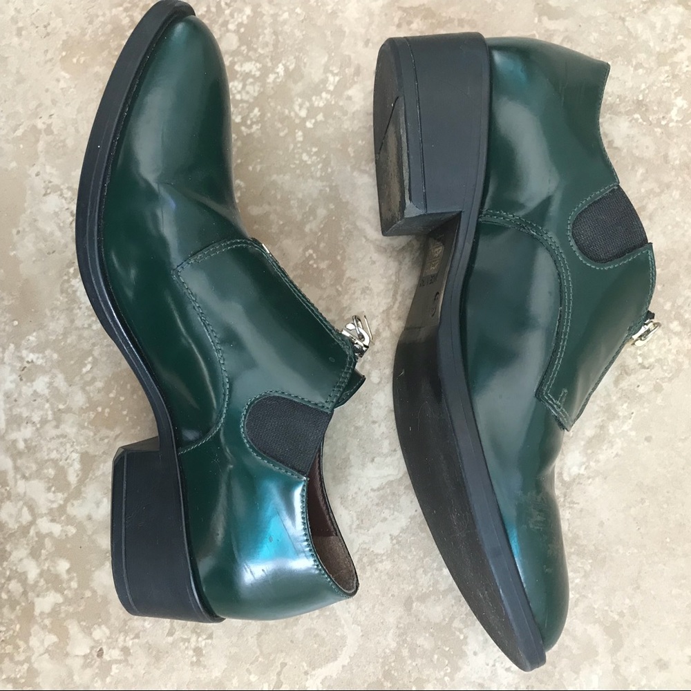 BCBG Emerald Green Forest Green Oxfords